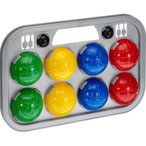 Simba 107401391 transportmand voor petanque, 8 ballen van 7 x 8 cm, 2 ballen