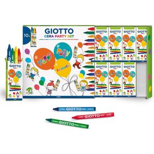 Giotto Giotto Party Set 10X4 Giotto Cera Box Met 10 Sets