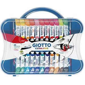 GIOTTO - Doos met 22 tubes 12 ml + 2 x 21 ml extra fijne gouache + 2 penselen