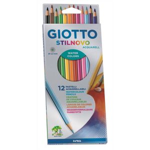 Giotto, Kleurpotloden, Stilnovo Waterverf 12 stuk(s) (Veelkleurig, 12 x)