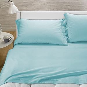 Caleffi Beddengoedset, eenkleurig, flanel, water, tweepersoonsbed.