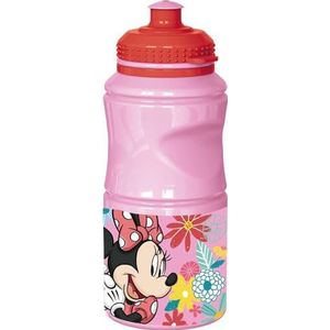 Disney Minnie Mouse Drinkfles, voor meisjes, kunststof, 380 ml, met lekvrije sluiting en antislip band
