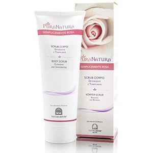 PuraNatura Simply Rose - Scrub lichaamsreiniger, verkwikkend, 250 ml