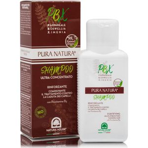 Pura Natura PBX versterkende shampoo tegen Haaruitval, Broos en Beschadigd Haar - 250 ml.