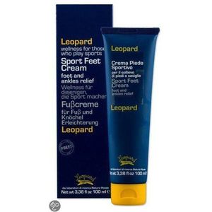 Leopard-Sport Voetcrème-verlicht voeten en enkels-100 ml.