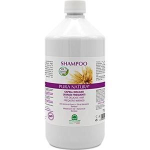 PuraNatura Shampoo - Shampoo voor kinderen met tarwekiemolie en amandelen, 1000 ml