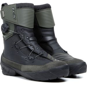 TCX Infinity 3 Mid Wp motorlaars voor heren, Zwart Militair Groen, 43.5 EU