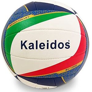 Mondo Sport Volleybal BV-1000 - Maat 5 Indoor, Outdoor, Beach - Soft Touch kunstleer - kleur wit, rood, groen, blauw - 13678
