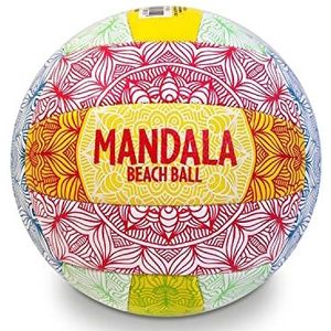 Mondo Toys - Speelbal Volleybal MANDALA - Maat 5 Indoor, Outdoor, Beach, PVC Sponge Soft Touch, Kleur wit geel oranje - 13815