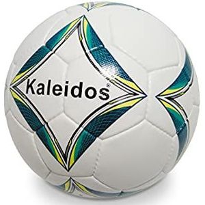 Mondo Sport voetbal Fusionon KALEIDOS maat 5 professional, 440 g, wit/blauw/geel, 13874