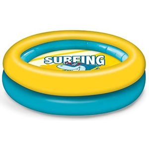 Mondo Toys – Surfing Shark | 2 ringen zwembad – opblaasbaar zwembad voor kinderen 2 ringen – diameter 100 cm – + 10 maanden – 16923