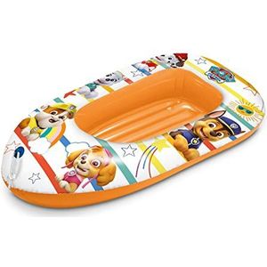 Mondo Toys 16935 Paw Patrol Boat - rubberboot met opblaasbare basis, rubberboot voor kinderen, maat 112 cm, hittebestendig pvc
