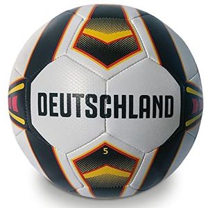 Mondo Sport - voetbal genaaid Duitsland, maat 5, 400 g, kleur wit, zwart, geel - 23021