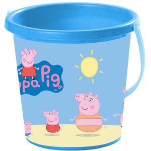 Mondo - Emmer - Peppa Pig - Afbeelding van Peppa en Familie - Diameter 17 cm