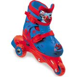 Mondo Toys – Marvel Spiderman – 3-in-line skates – dubbele functie verstelbaar – wielen PVC – roller voor jongens en meisjes – maat S/maat 29/32 – 28631