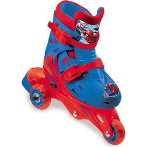 Mondo Toys �– Marvel Spiderman – 3-in-line skates – dubbele functie verstelbaar – wielen PVC – roller voor jongens en meisjes – maat S/maat 29/32 – 28631