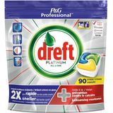 Dreft Platinum - All in One Lemon - 90 stuks -Vaatwastabletten