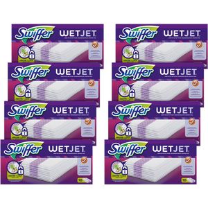 Swiffer WetJet Reinigingsdoekjes - Voordeelverpakking 8 x 10 Navullingen