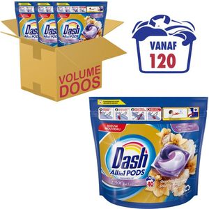 Dash All in 1 Wasmiddel Pods - Gouden Orchidee Wascapsules - Voordeelverpakking 3 x 40 Wasbeurten