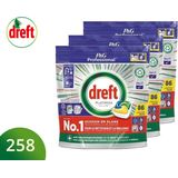 Dreft Professional Platinum All-in-One 3x86 Stuks