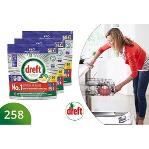 Dreft Professional Platinum All-in-One 3x86 Stuks