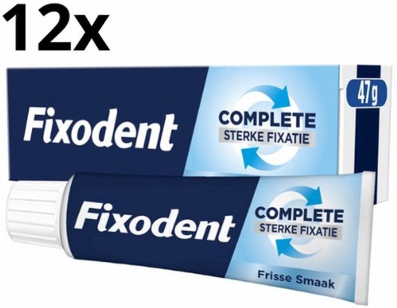 Fixodent - Complete Original - Kleefpasta - 12 x 47 gram - Voordeelverpakking