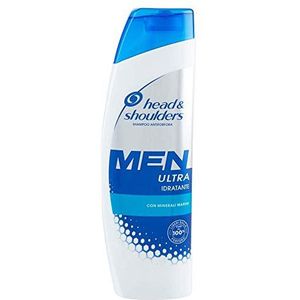 Head & Shoulders Men Ultra Anti-roos Ultra vochtinbrengende shampoo, 6 x 225 ml, voor een grondige reiniging van de huid en zeematerialen