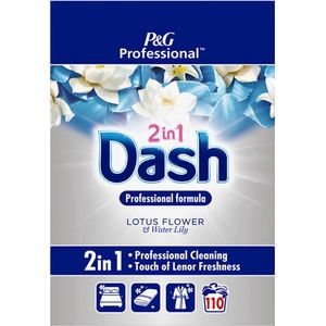 Dash Professional 2in1 Lotusbloem en Waterlelie Waspoeder 7kg 110 Wasbeurten