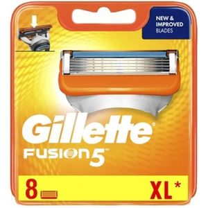 GILLETTE Fusion 5 Scheermessen - 8 Navulmesjes - Voor Nauwkeurige Scheerbeurt
