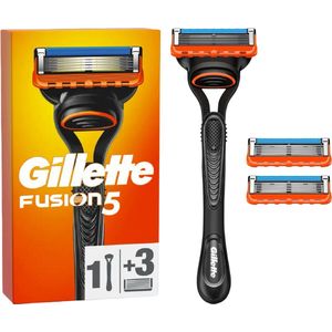 Gillette Fusion 5 - scheerapparaat + 3 navulmesjes