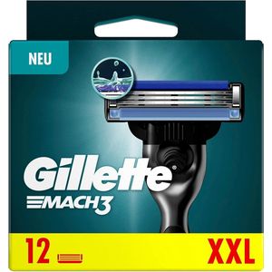 Gillette Mach3 Scheermesjes Voor Mannen - 12 Navulmesjes