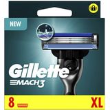 Gillette Mach3 Scheermesjes Voor Mannen - 8 stuks