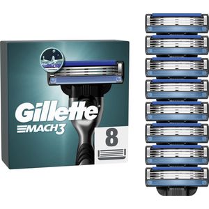 Gillette Mach 3 Scheermesjes Voor Mannen - 8 Stuks