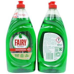 Fairy Platinum Quick Wash Afwasmiddel - 820ml