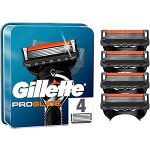 Gillette ProGlide Navulmesjes Voor Mannen, Verpakking Met 4 Navulmesjes, Antifrictiemesjes Voor Een langdurig Gladde Scheerbeurt