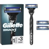 Gillette Mach 3 - Scheersysteem en 3 Scheermesjes