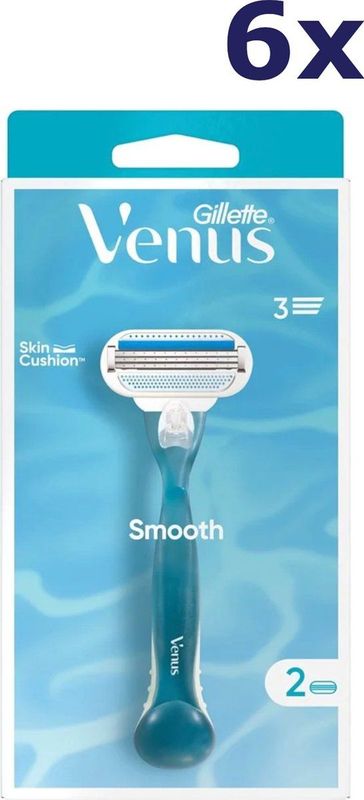 6x Gillette Venus Scheermes Smooth 1 set
