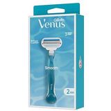 Gillette Venus Smooth - Rondingvolgende Mesjes - 1 Handvat - 2 Navulmesjes