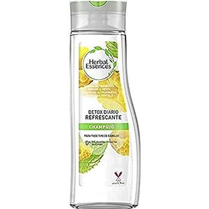 Herbal Essences Detox Verfrissend dagboek Shampoo voor alle haartypes met gouden framboos en munt, geïnspireerd op de natuur, 400 ml