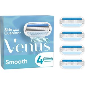 Gillette Venus Smooth Navulmesjes Voor Vrouwen, X4, 3 Mesjes Met Beschermende Kussentjes
