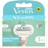 Gillette Venus Deluxe Smooth Sensitive - Voor Een Gladde Scheerbeurt - 3 Navulmesjes