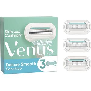 Gillette Venus Deluxe Smooth Sensitive - Voor Een Gladde Scheerbeurt - 3 Navulmesjes