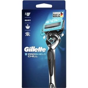 Gillette ProShield Chill Scheersysteem Voor Mannen- 1 mesje, Met 5 Antifrictiemesjes Voor Een Langdurig Gladde Scheerbeurt