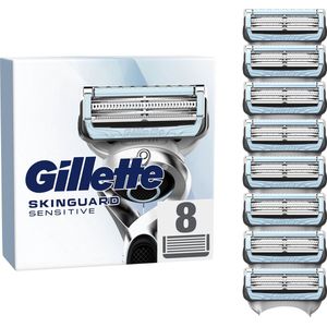 Gillette SkinGuard Sensitive Scheermesjes - Voor Mannen - 8 stuks