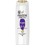 Pantene Pro-V Pure 3-in-1 shampoo + verzorgende spoeling + intensieve verzorging, Pro-V formule + antioxidanten, voor fijn, plat haar, 250 ml