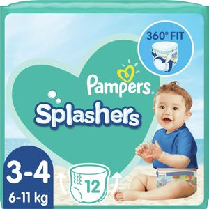 Pampers Splashers - Maat 3-4 (6 tot 11 kg) - Voordeelverpakking 12 Wegwerpbare Zwemluiers
