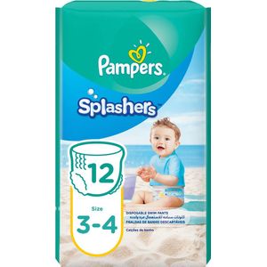 Pampers - Splashers - Maat 3-4 - Wegwerpbare Zwemluiers - 12 Stuks