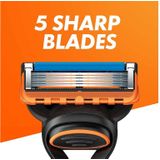 Gillette - Fusion 5 - Scheerset - Houder & 5 Navulscheermesjes