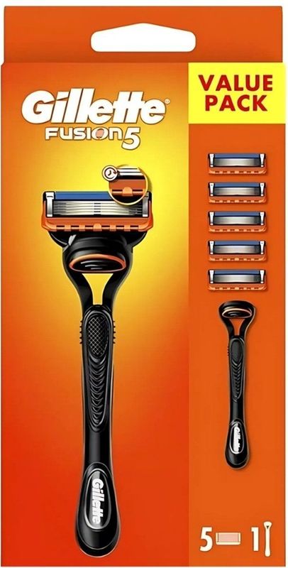 Gillette - Fusion 5 - Scheerset - Houder & 5 Navulscheermesjes