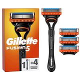 Gillette Fusion5 Scheersysteem Voor Mannen, 1 Handvat, 4 Navulmesjes, Met Lubrastrip Voor Een Gladde Scheerbeurt